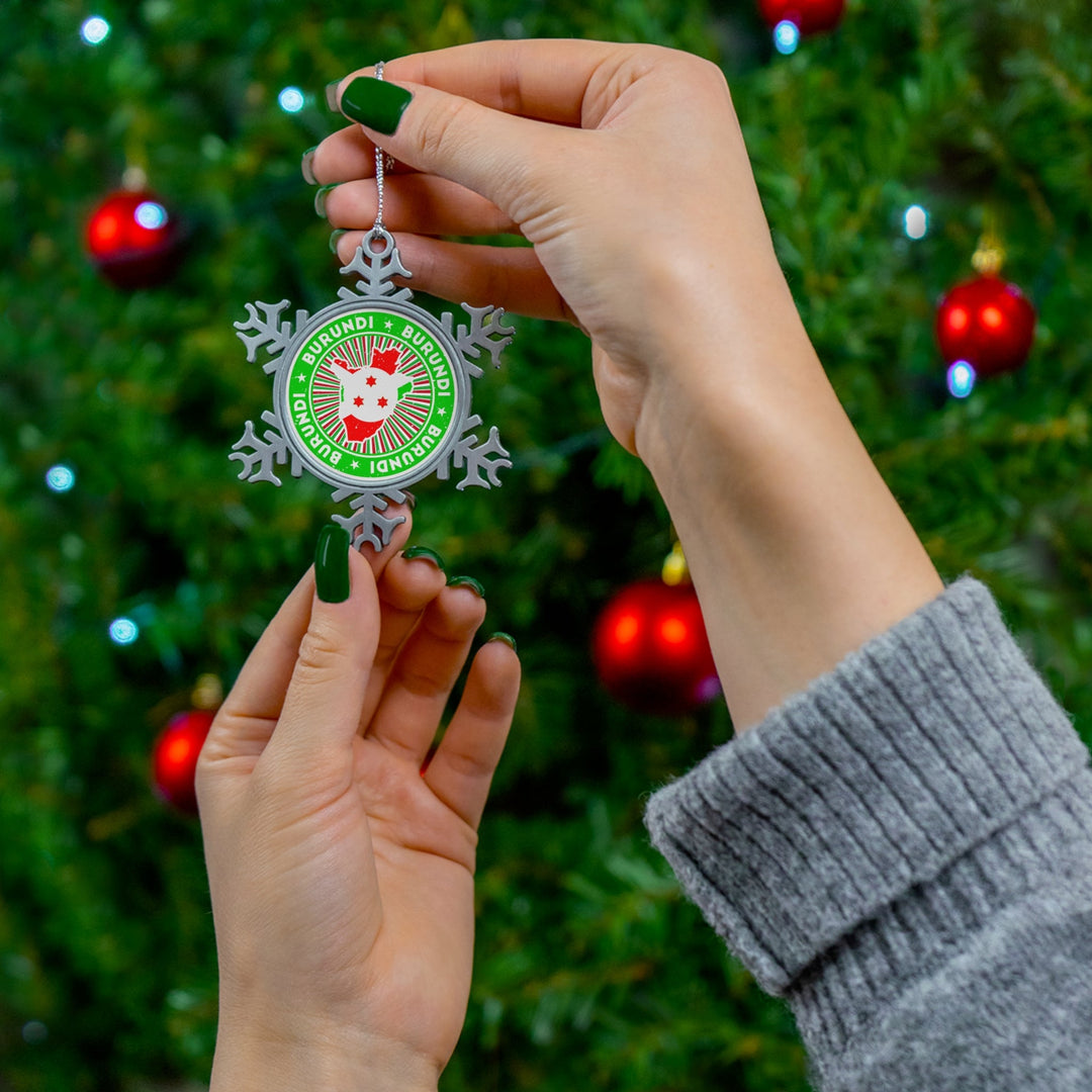 Burundi Snowflake Ornament - Ezra's Clothing - Christmas Ornament