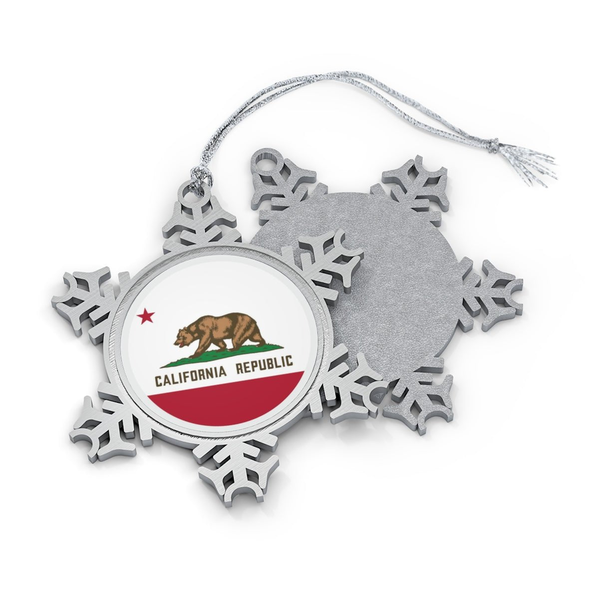 California Snowflake Ornament - Ezra's Clothing - Christmas Ornament