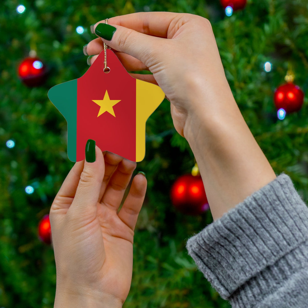 Cameroon Ceramic Ornament - Ezra's Clothing - Christmas Ornament