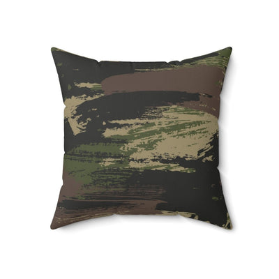 Camouflage Brushstroke Throw Pillow - Ezra's Clothing