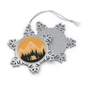 Camping Adventures Snowflake Ornament - Ezra's Clothing