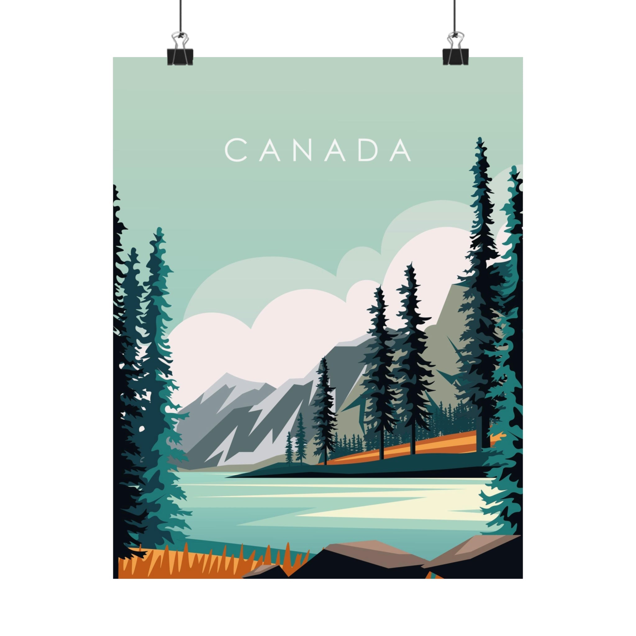 Canada Travel Poster - Ezra's Clothing - Poster