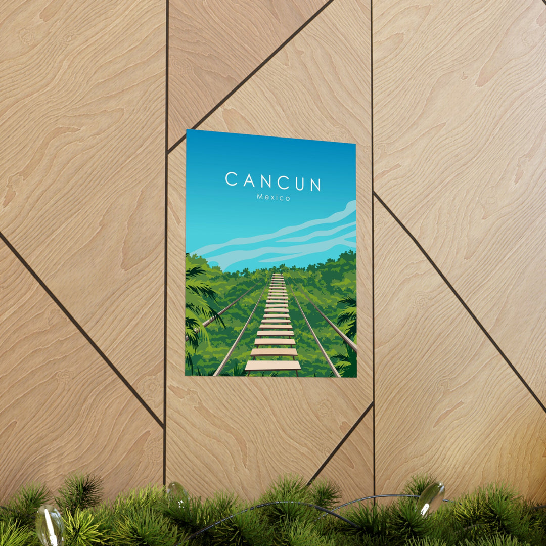 Cancun Mexico Travel Poster - Ezra's Clothing - Poster