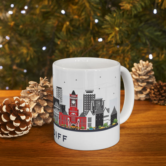 Cardiff Wales Coffee Mug - Ezra's Clothing - Mug