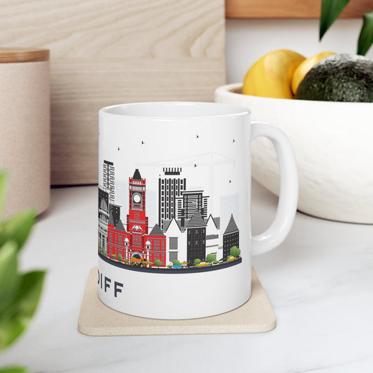 Cardiff Wales Coffee Mug - Ezra's Clothing - Mug