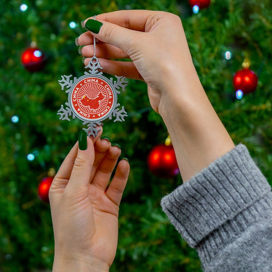 China Snowflake Ornament - Ezra's Clothing - Christmas Ornament