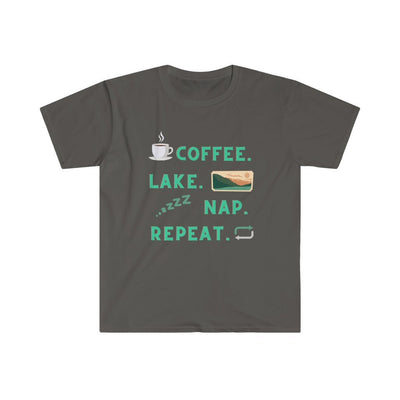 Coffee Lake Nap Repeat T-Shirt - Ezra's Clothing