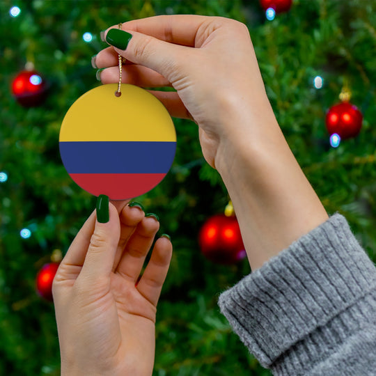 Colombia Ceramic Ornament - Ezra's Clothing - Christmas Ornament