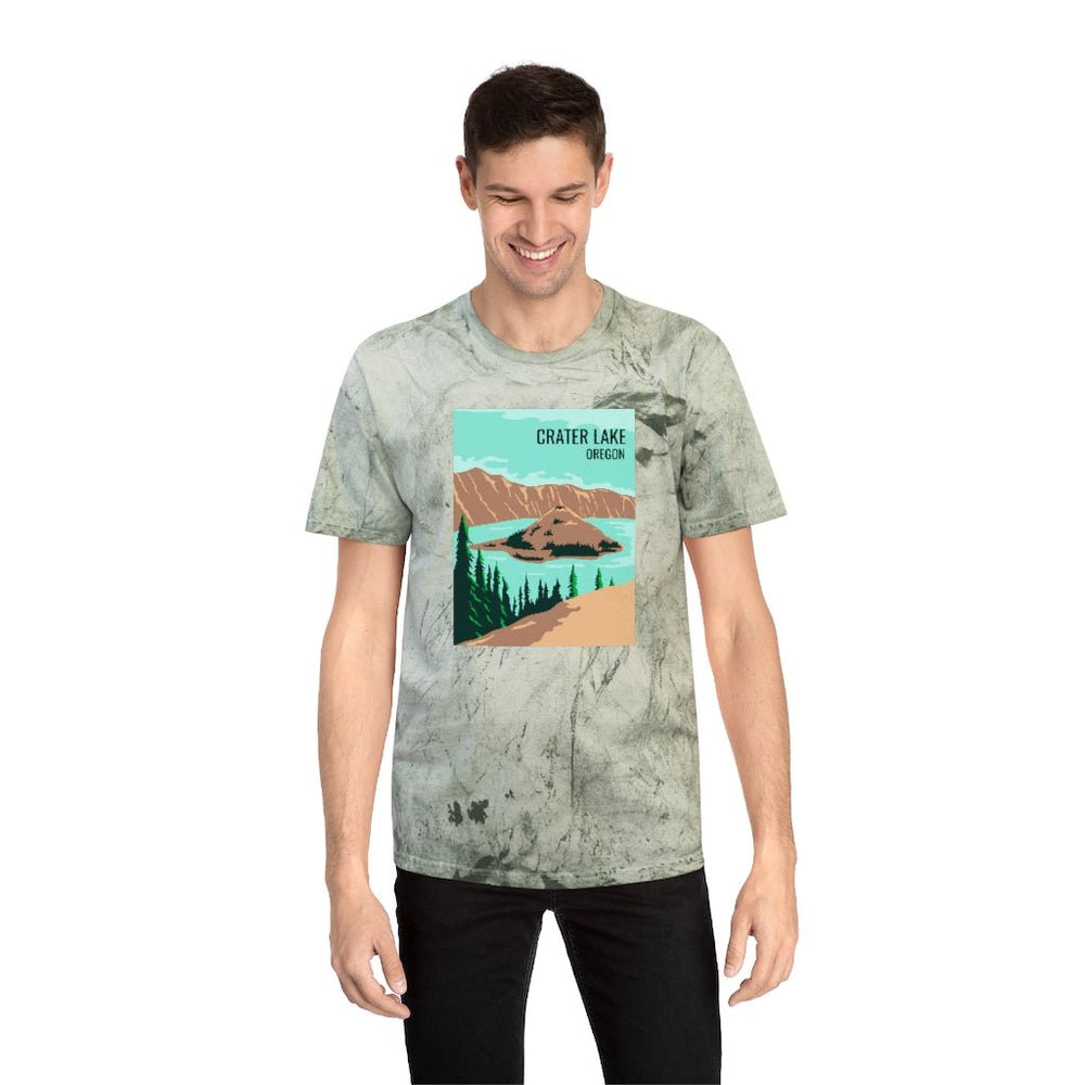 Crater Lake T-Shirt (Color Blast) - Ezra's Clothing - T-Shirt