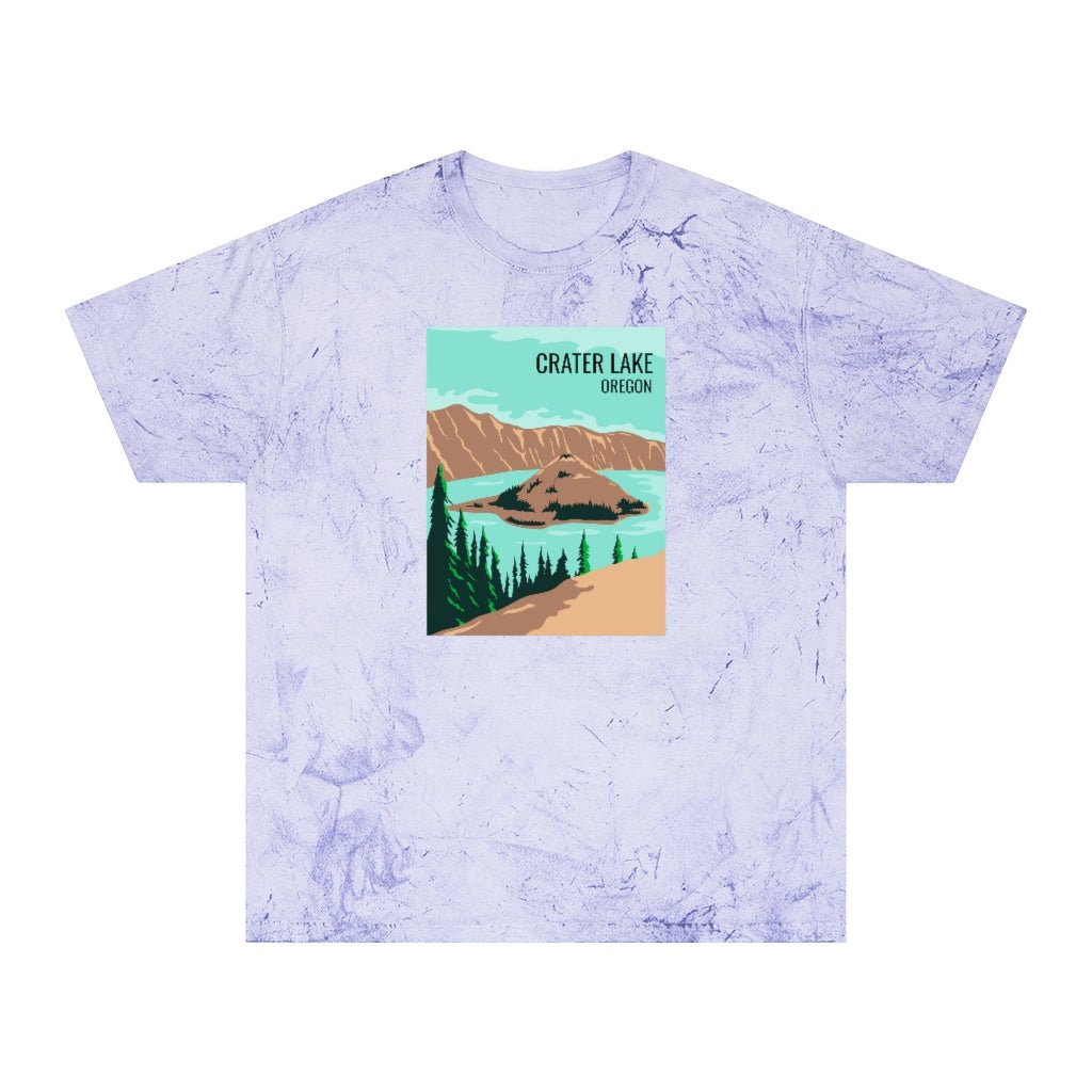 Crater Lake T-Shirt (Color Blast) - Ezra's Clothing - T-Shirt