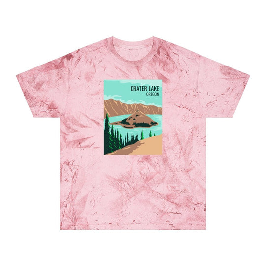 Crater Lake T-Shirt (Color Blast) - Ezra's Clothing - T-Shirt