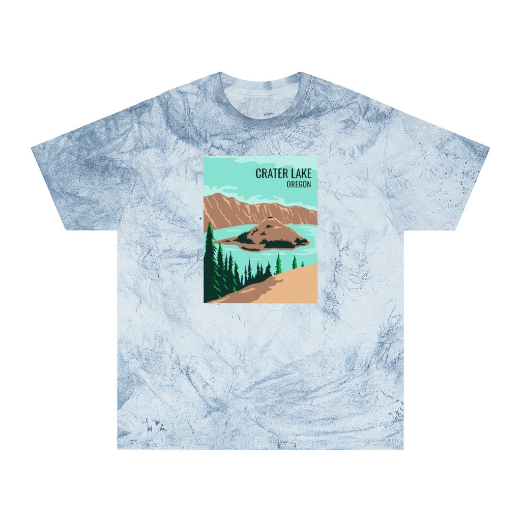 Crater Lake T-Shirt (Color Blast) - Ezra's Clothing - T-Shirt