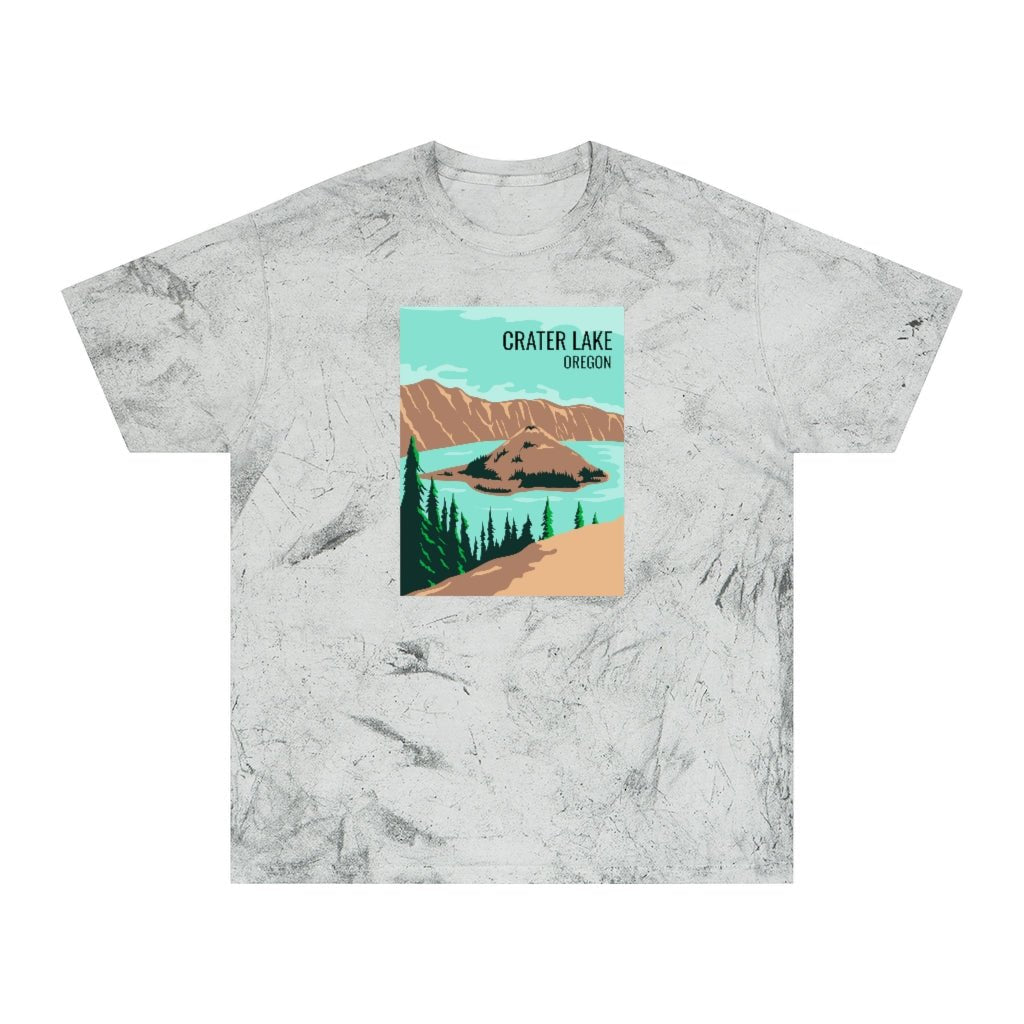 Crater Lake T-Shirt (Color Blast) - Ezra's Clothing - T-Shirt