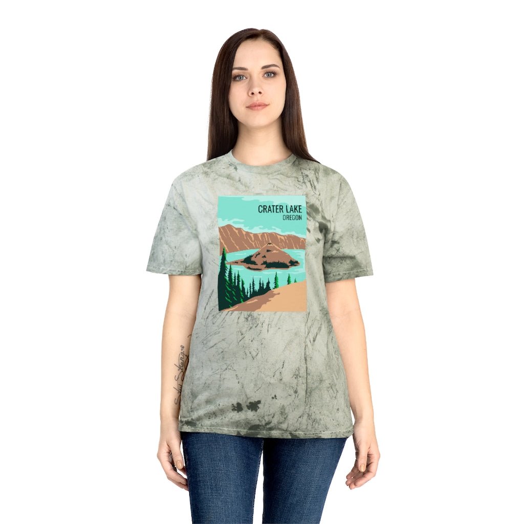 Crater Lake T-Shirt (Color Blast) - Ezra's Clothing - T-Shirt