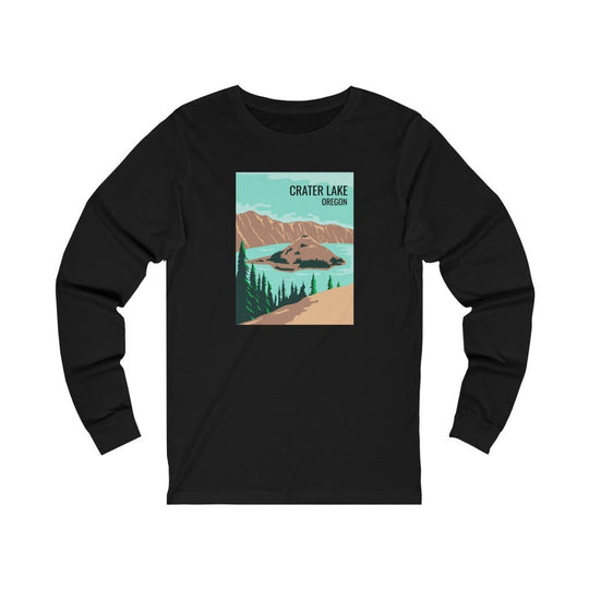 Crater Lake T-Shirt - Long Sleeve - Ezra's Clothing - Long-sleeve