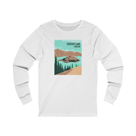 Crater Lake T-Shirt - Long Sleeve - Ezra's Clothing - Long-sleeve