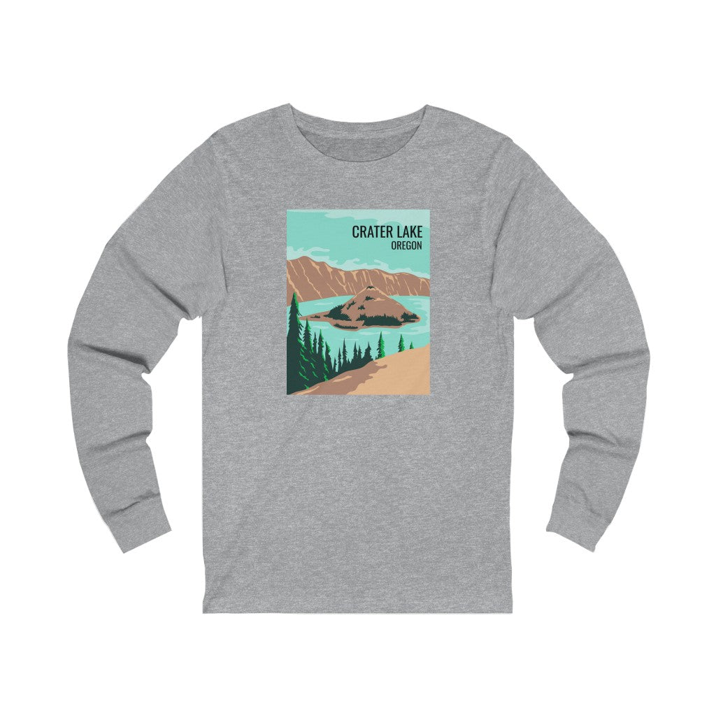 Crater Lake T-Shirt - Long Sleeve - Ezra's Clothing