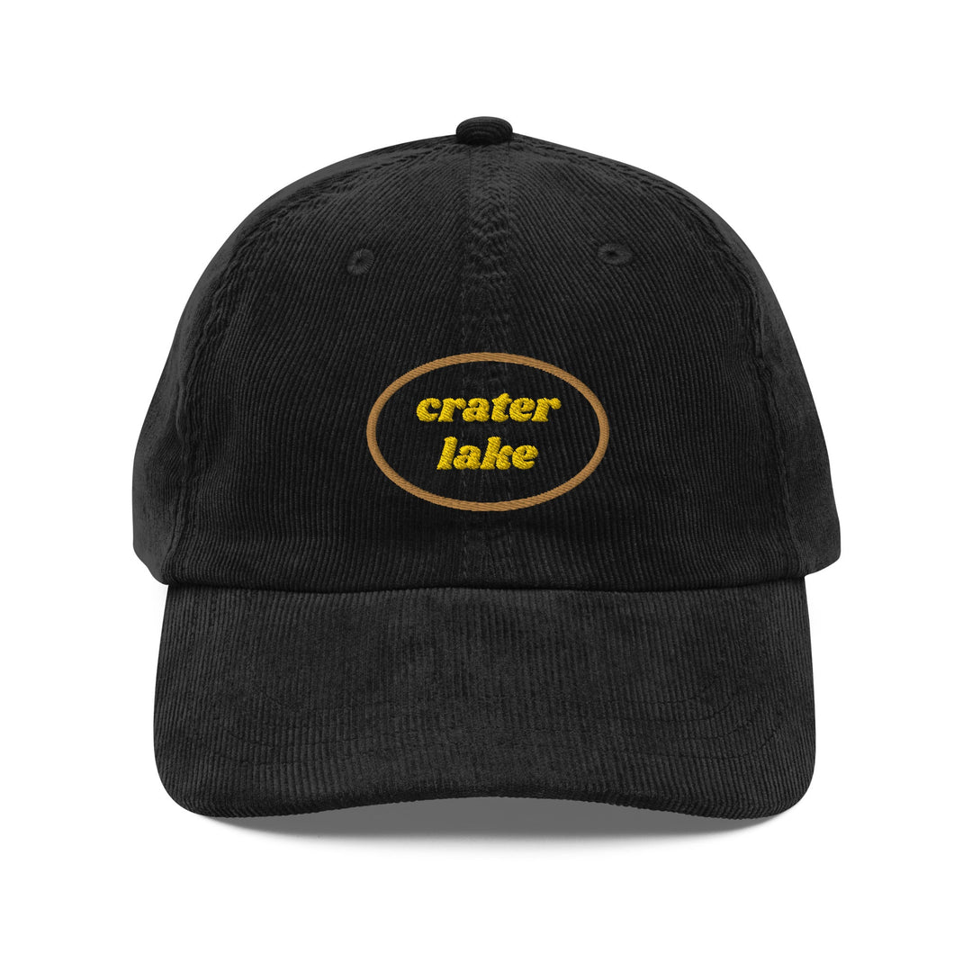 Crater Lake Vintage Corduroy Cap - Ezra's Clothing - Hats