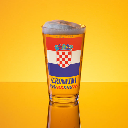 Croatia Pint Glass - Ezra's Clothing - Pint Glass