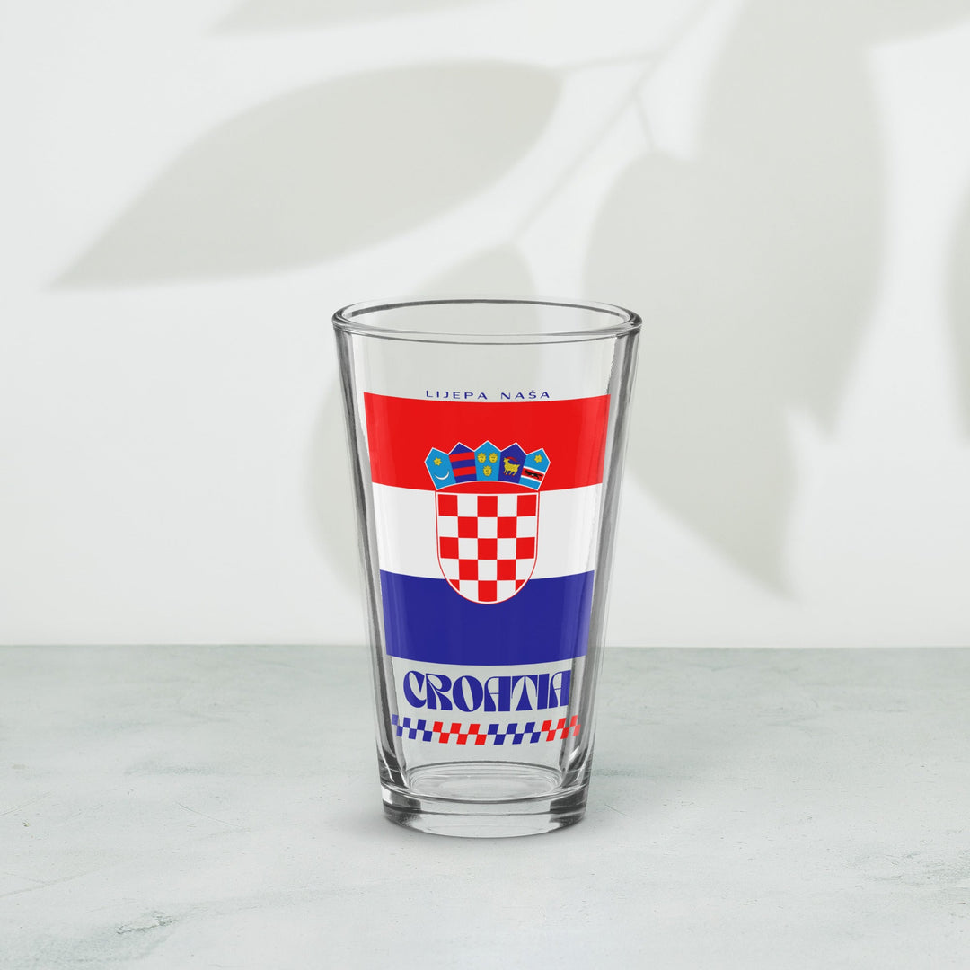 Croatia Pint Glass - Ezra's Clothing - Pint Glass