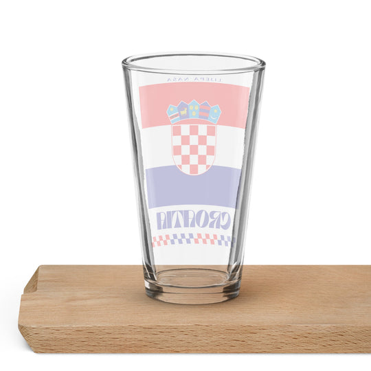 Croatia Pint Glass - Ezra's Clothing - Pint Glass