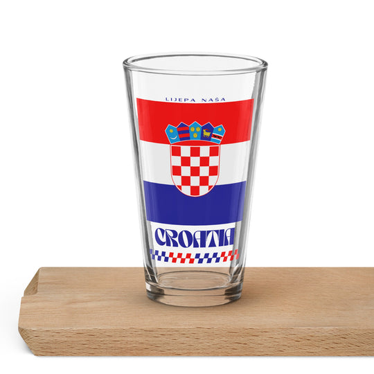 Croatia Pint Glass - Ezra's Clothing - Pint Glass