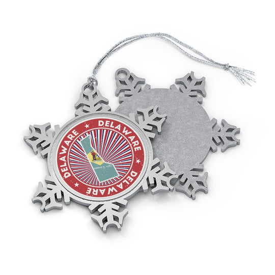 Delaware Snowflake Ornament - Ezra's Clothing - Christmas Ornament