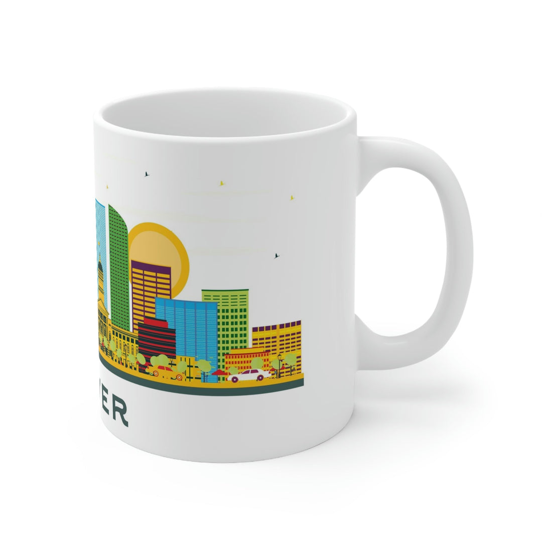 Denver Colorado Coffee Mug - Ezra's Clothing - Mug