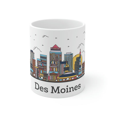 Des Moines Iowa Coffee Mug - Ezra's Clothing