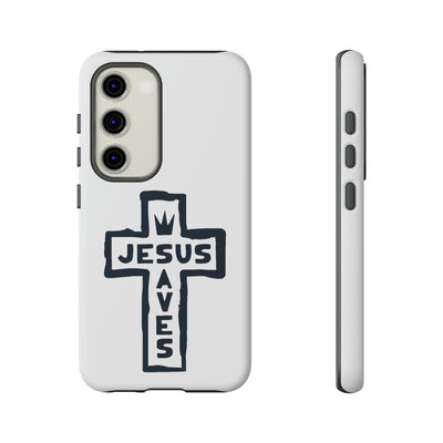 Jesus Saves Case Tough Case Ezra's Clothing Samsung Galaxy S23 Matte 