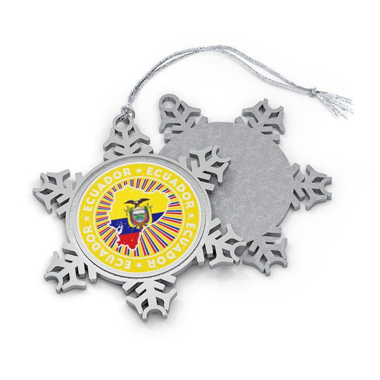 Ecuador Snowflake Ornament - Ezra's Clothing - Christmas Ornament