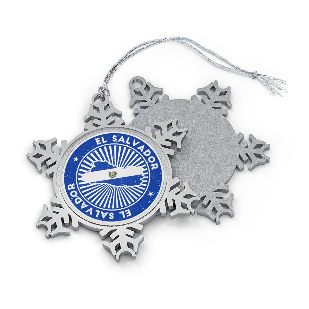 El Salvador Snowflake Ornament - Ezra's Clothing - Christmas Ornament