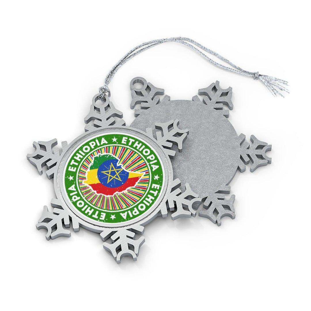 Ethiopia Snowflake Ornament - Ezra's Clothing - Christmas Ornament