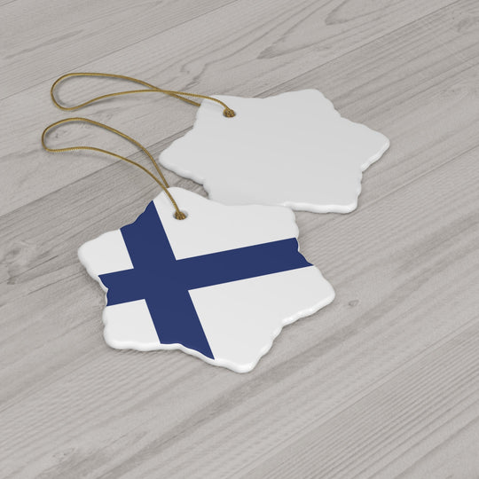 Finland Ceramic Ornament - Ezra's Clothing - Christmas Ornament
