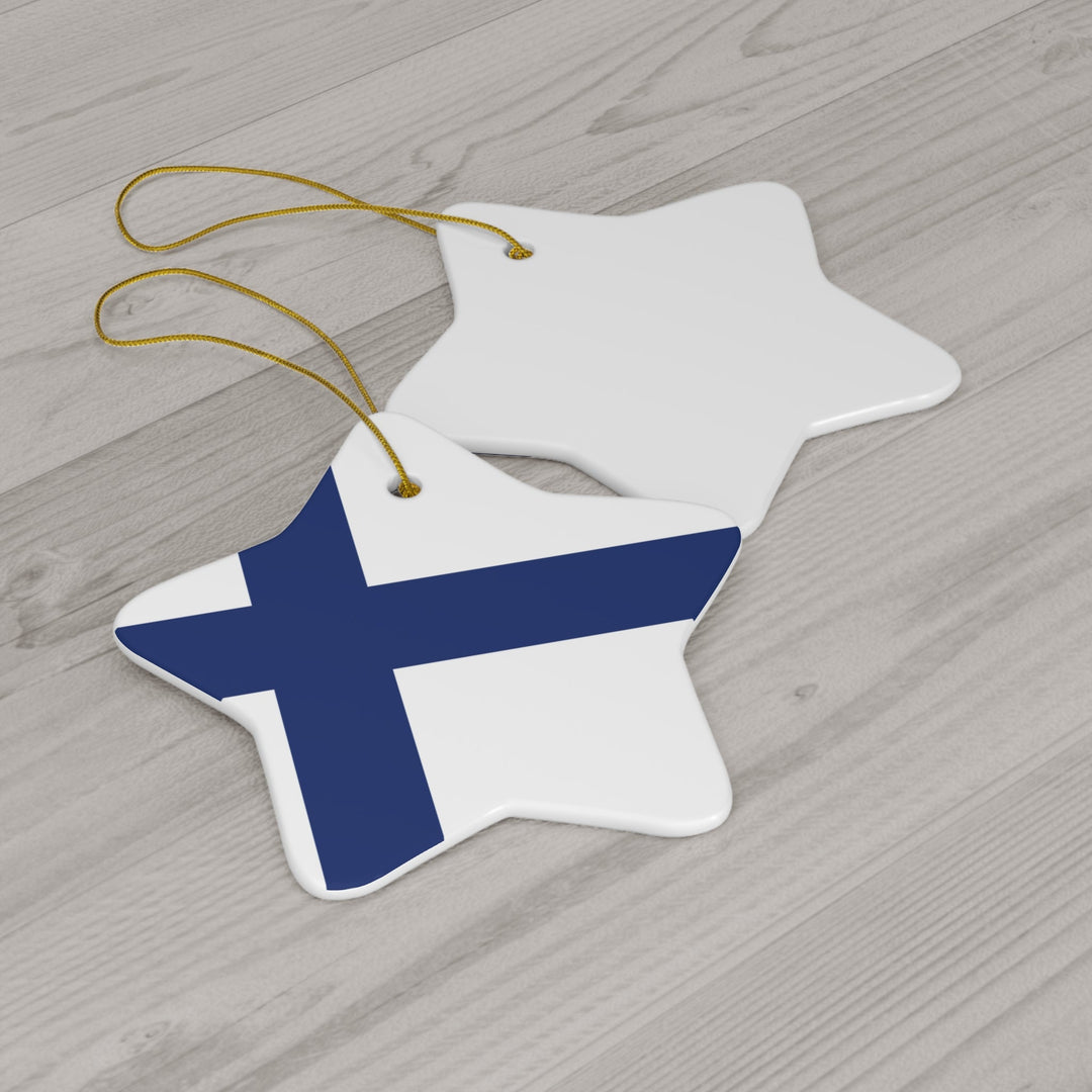 Finland Ceramic Ornament - Ezra's Clothing - Christmas Ornament