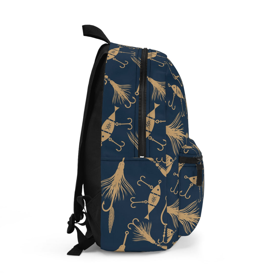 Fishing Lures Pattern Backpack - Ezra's Clothing - Bags