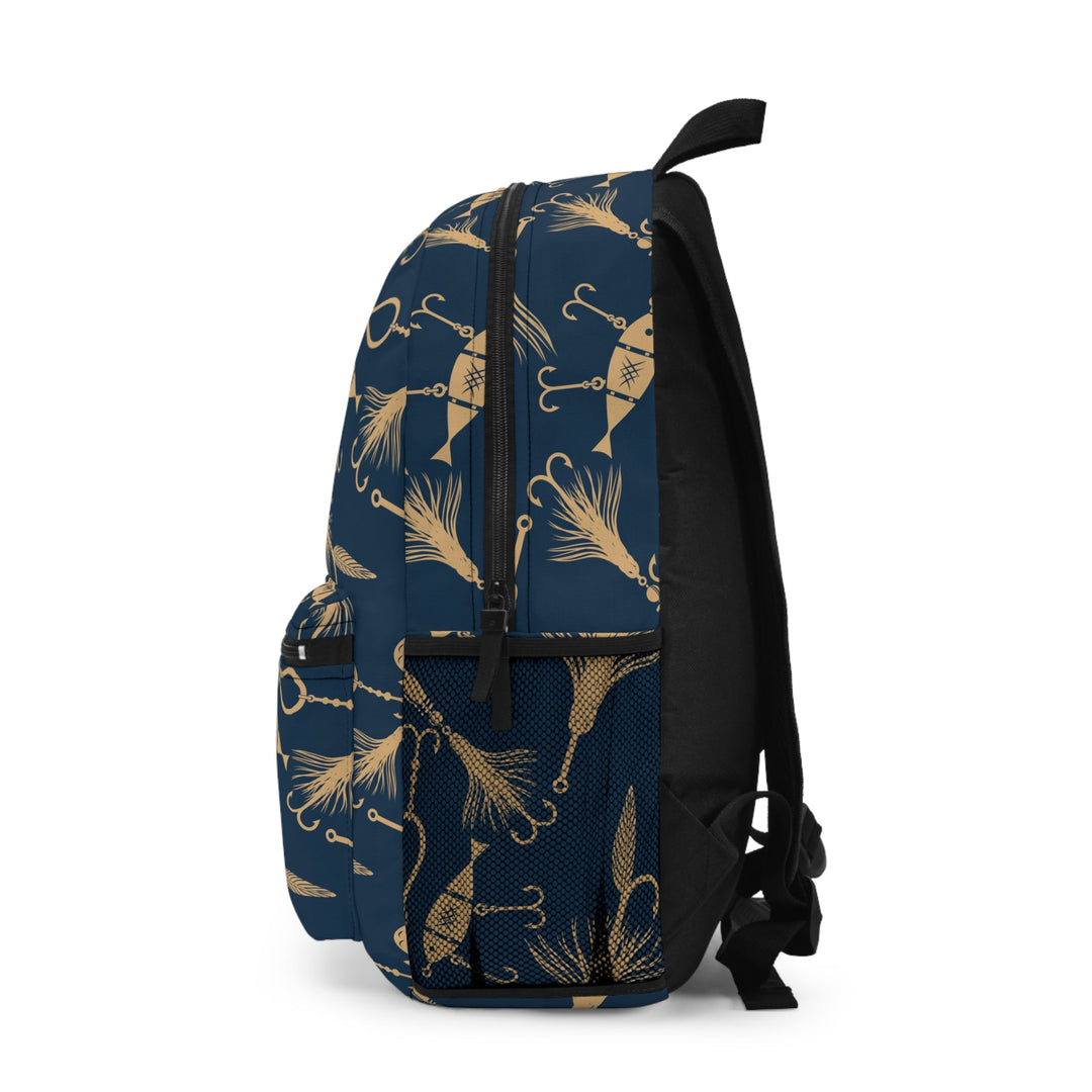 Fishing Lures Pattern Backpack - Ezra's Clothing - Bags