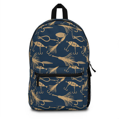 Fishing Lures Pattern Backpack - Ezra's Clothing