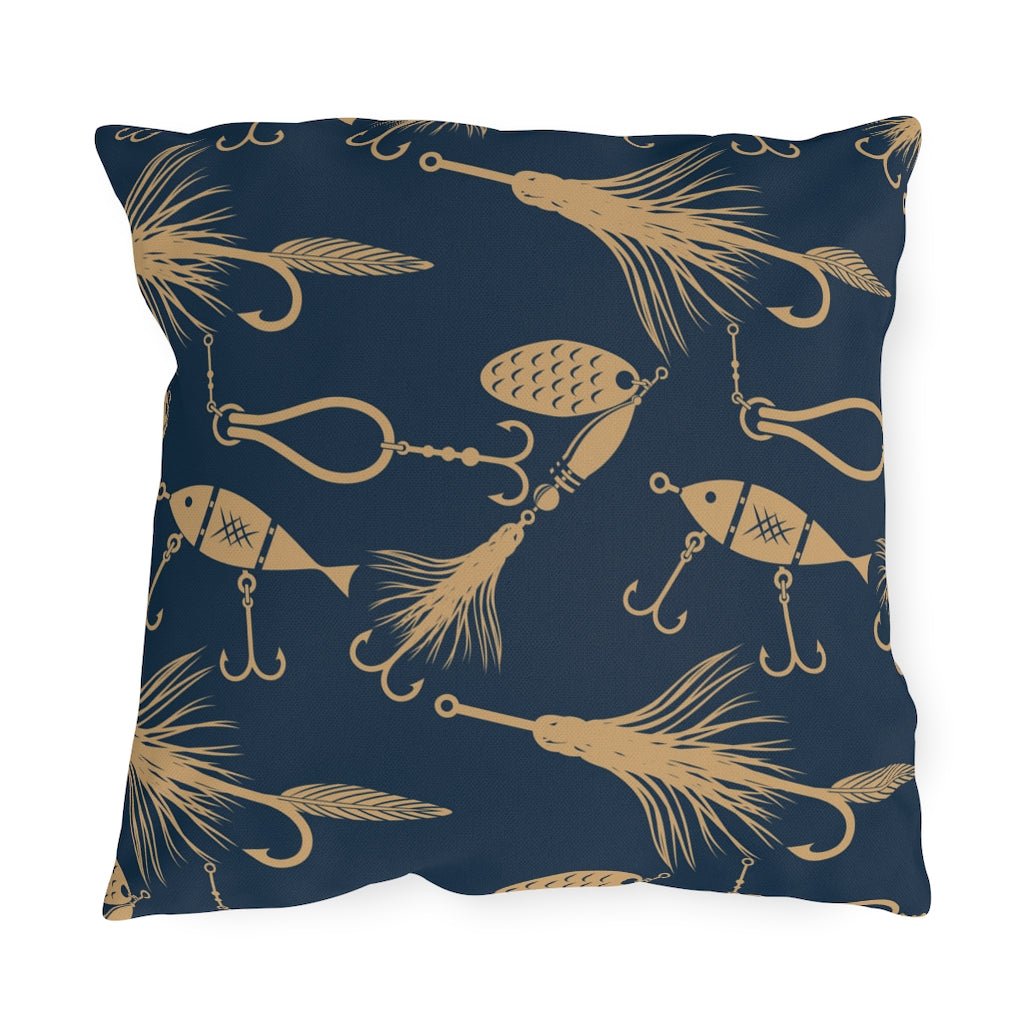 Fishing Lures Pattern Pillow - Outdoor - Ezra's Clothing