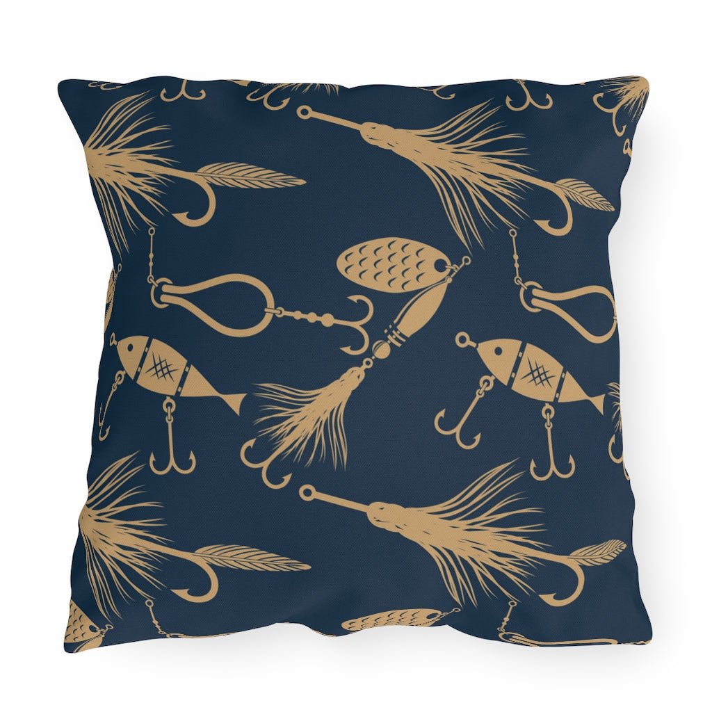 Fishing Lures Pattern Pillow - Outdoor - Ezra's Clothing - Pillows