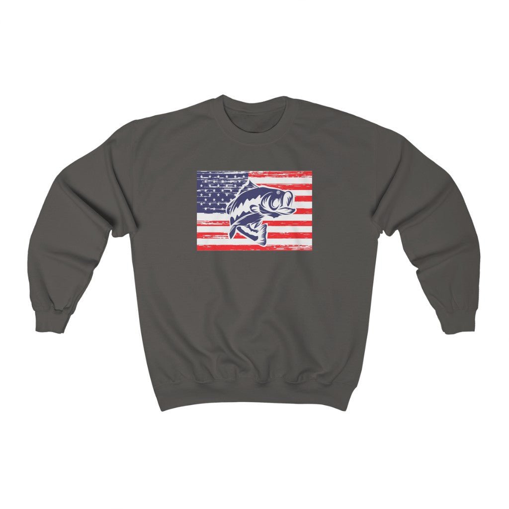 Fishing the USA Sweatshirt - Ezra's Clothing - Sweatshirts