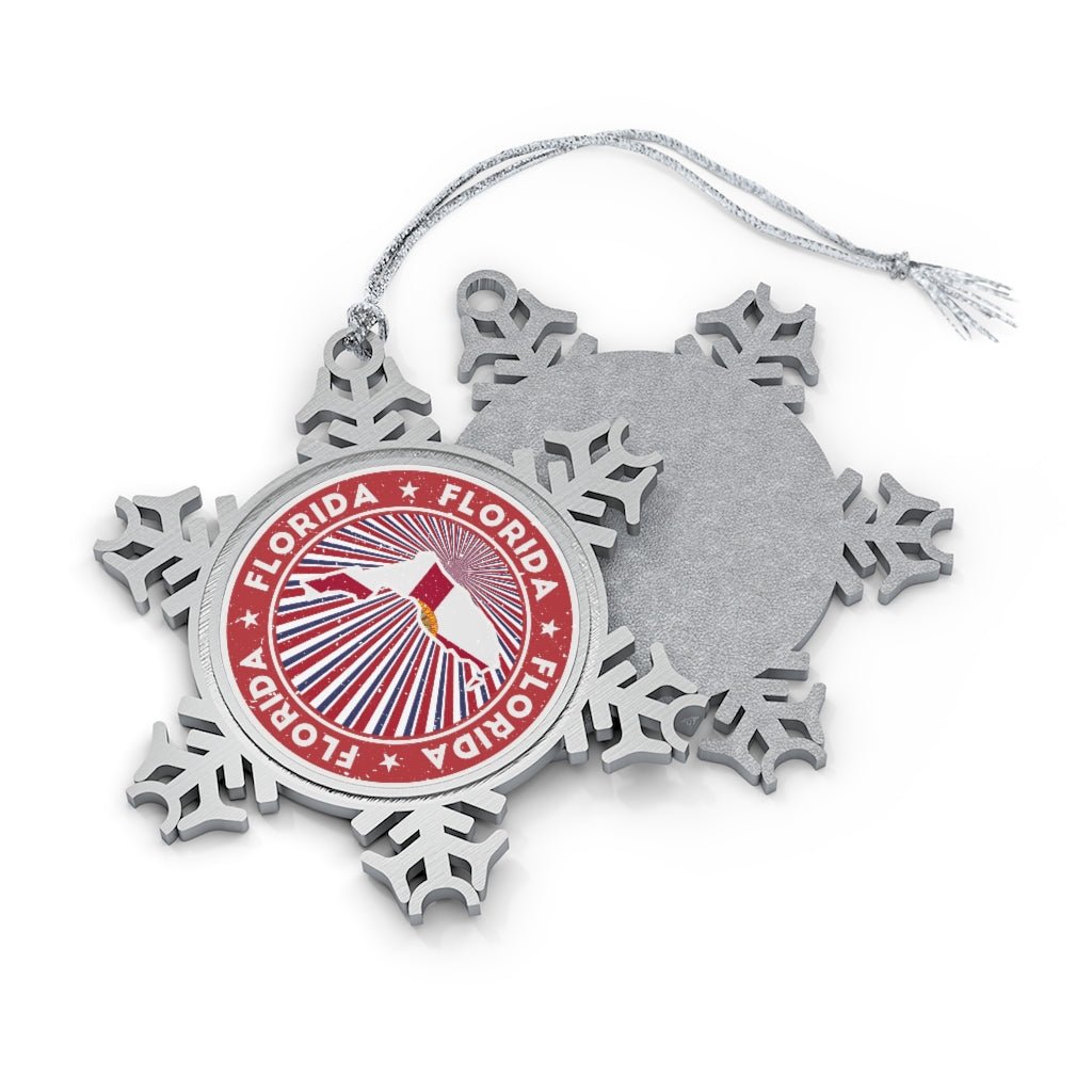 Florida Snowflake Ornament - Ezra's Clothing - Christmas Ornament