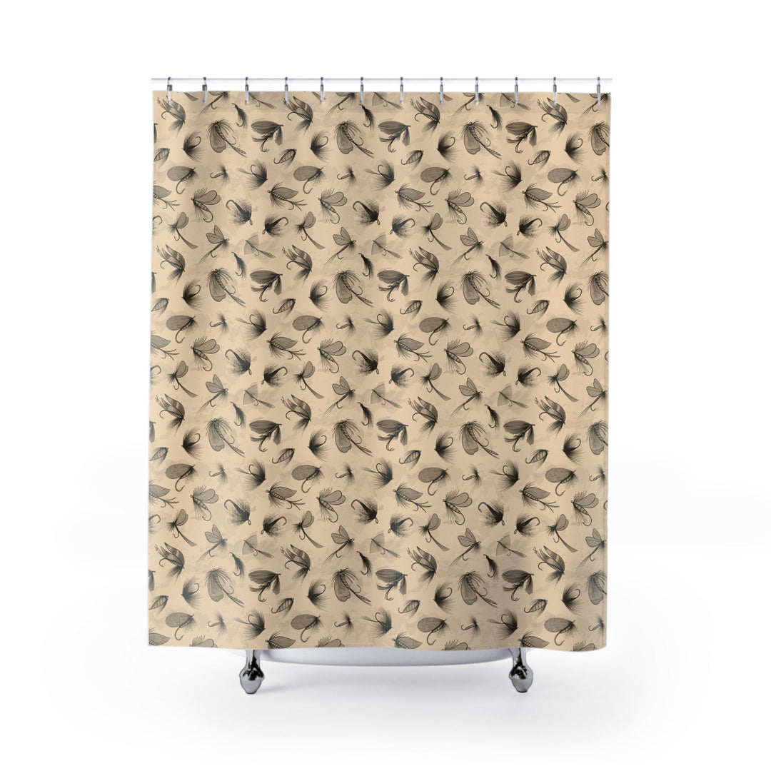 Fly Fishing Pattern Shower Curtain - Ezra's Clothing - Home Decor