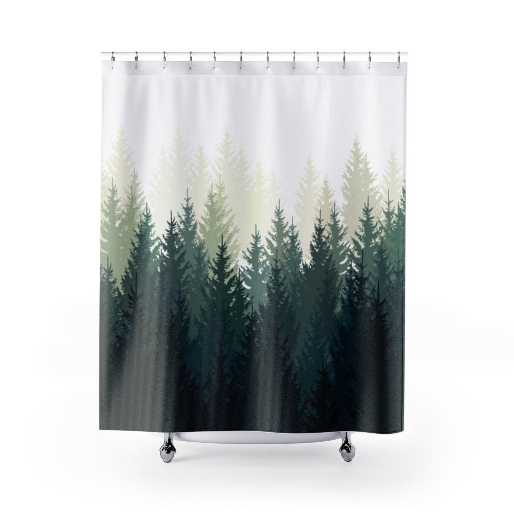 Forest Fog Shower Curtain - Ezra's Clothing - Shower Curtains