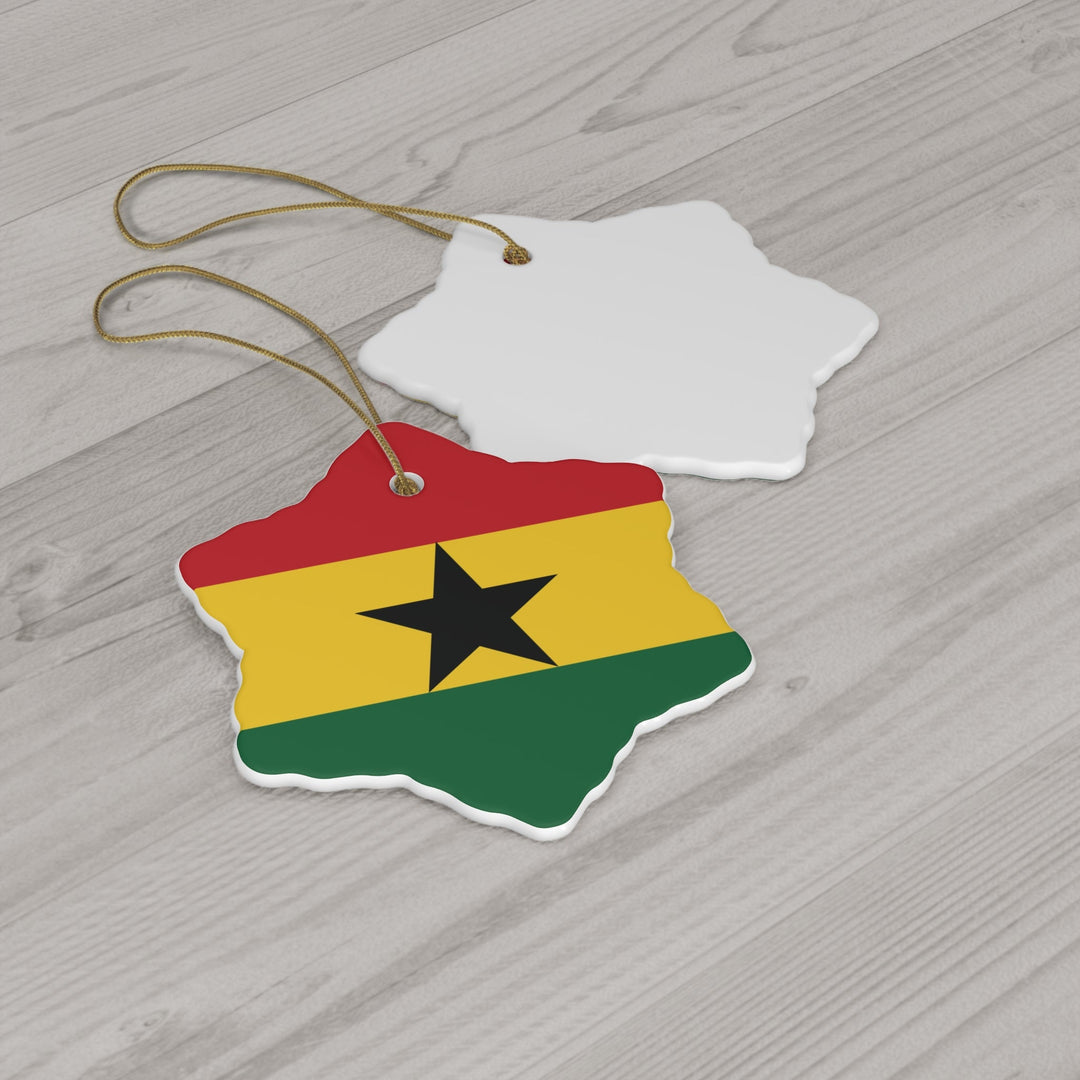 Ghana Ceramic Ornament - Ezra's Clothing - Christmas Ornament