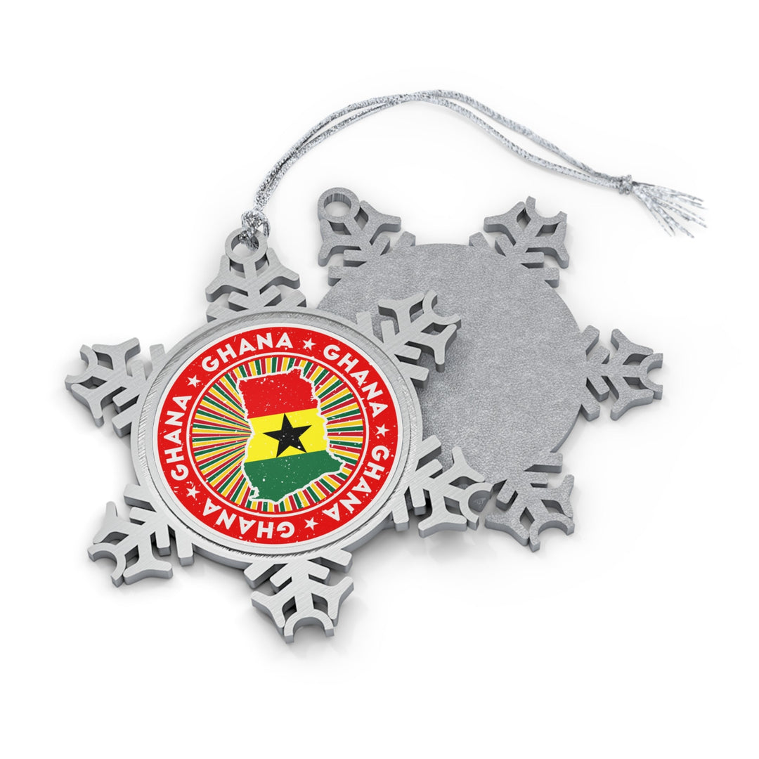 Ghana Snowflake Ornament - Ezra's Clothing - Christmas Ornament