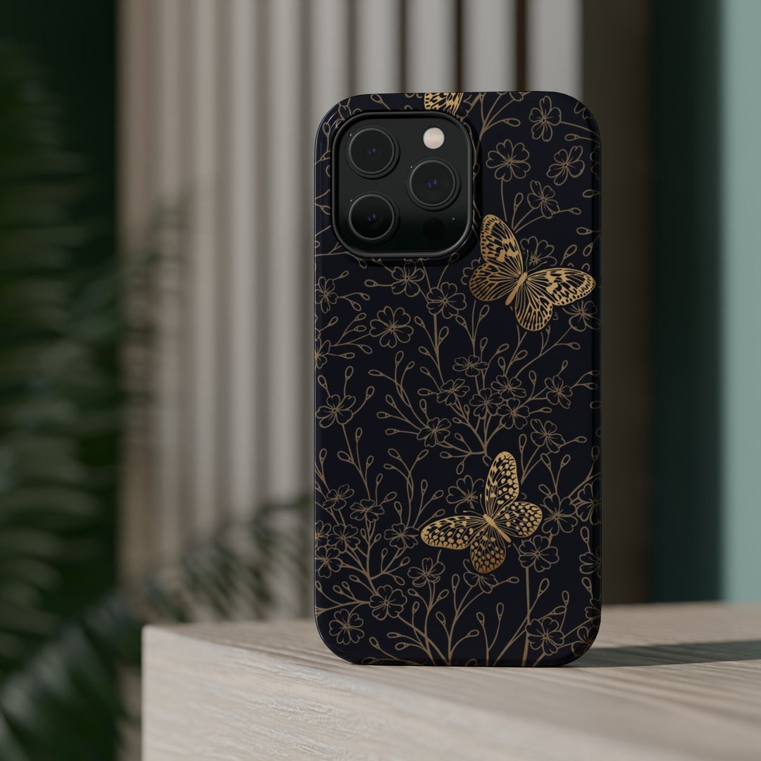 Golden Butterly Case - Magnetic Back - Ezra's Clothing - Magnetic Case