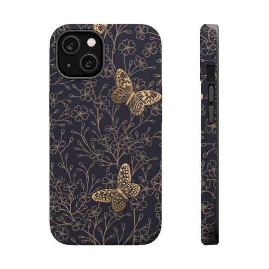 Golden Butterly Case - Magnetic Back - Ezra's Clothing - Magnetic Case