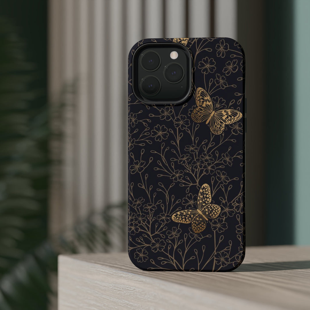 Golden Butterly Case - Magnetic Back - Ezra's Clothing - Magnetic Case