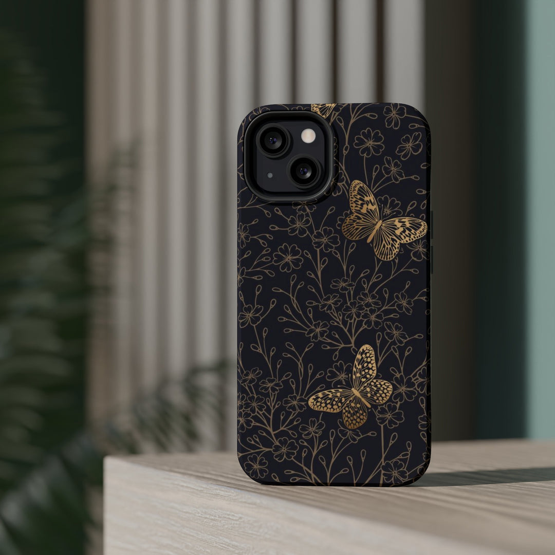 Golden Butterly Case - Magnetic Back - Ezra's Clothing - Magnetic Case